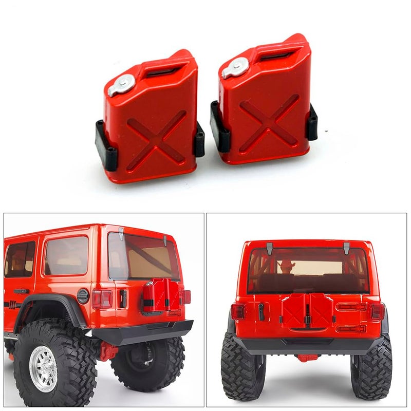 MOHERO 1/10 RC Scale ABS Fuel Tank for 1/10 Axial Wraith SCX10 EXO AX10 Truck Accessory Pack of 2 - Image 3